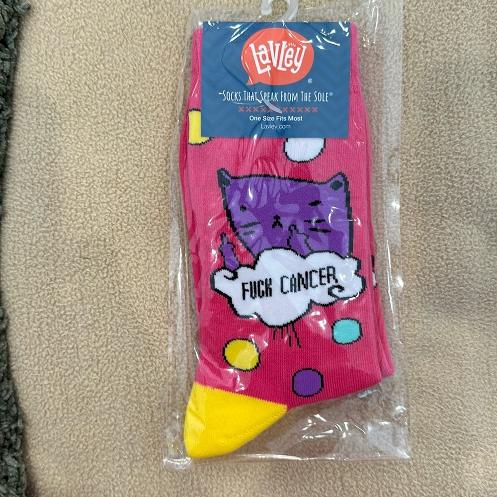 F—k cancer socks 2 pairs